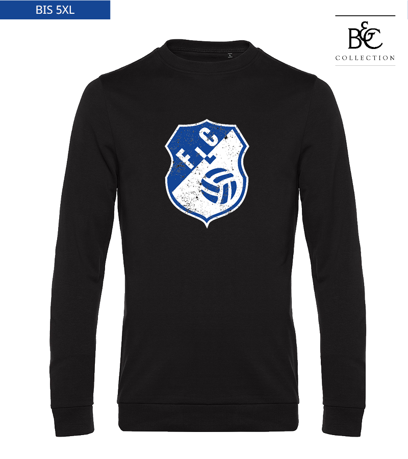 B&C Herren Sweatshirt Black Pure "Uwe Frontprint"